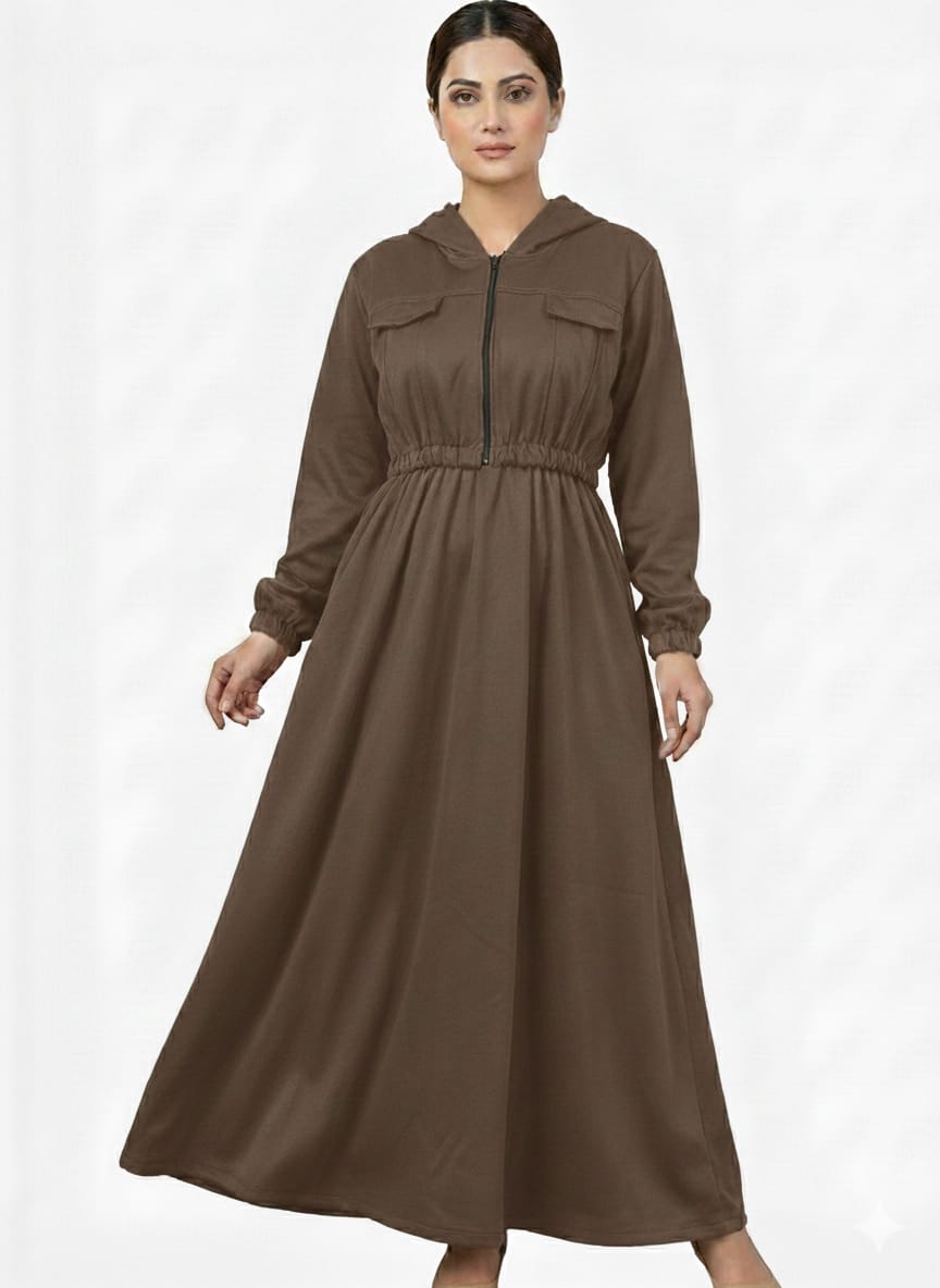 essential modesty zipper maxi dress with pockets and hoodie essential modesty zipper maxi dress with pockets and hoodie