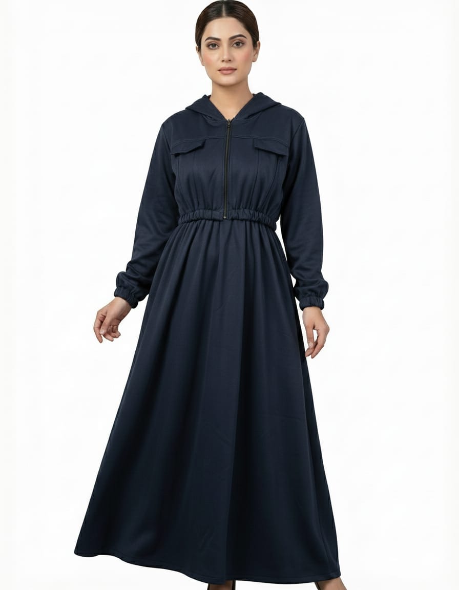 essential modesty zipper maxi dress with pockets and hoodie essential modesty zipper maxi dress with pockets and hoodie
