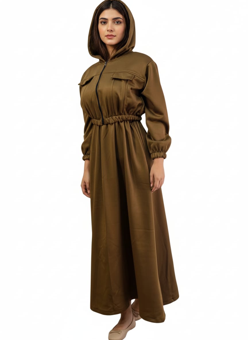 essential modesty zipper maxi dress with pockets and hoodie essential modesty zipper maxi dress with pockets and hoodie
