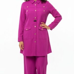geneva lab coat style two piece dress