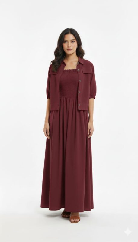 floral smoke koti maxi