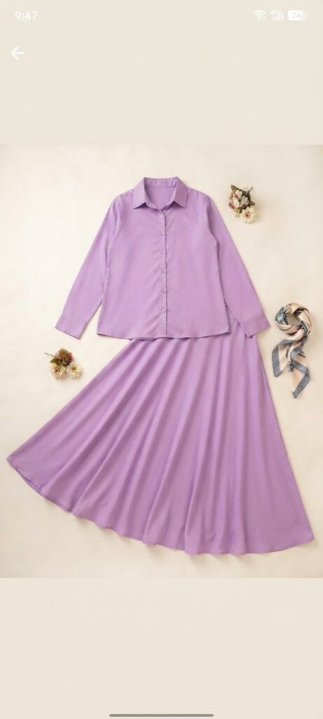 PLAIN SKIRT 2PCS